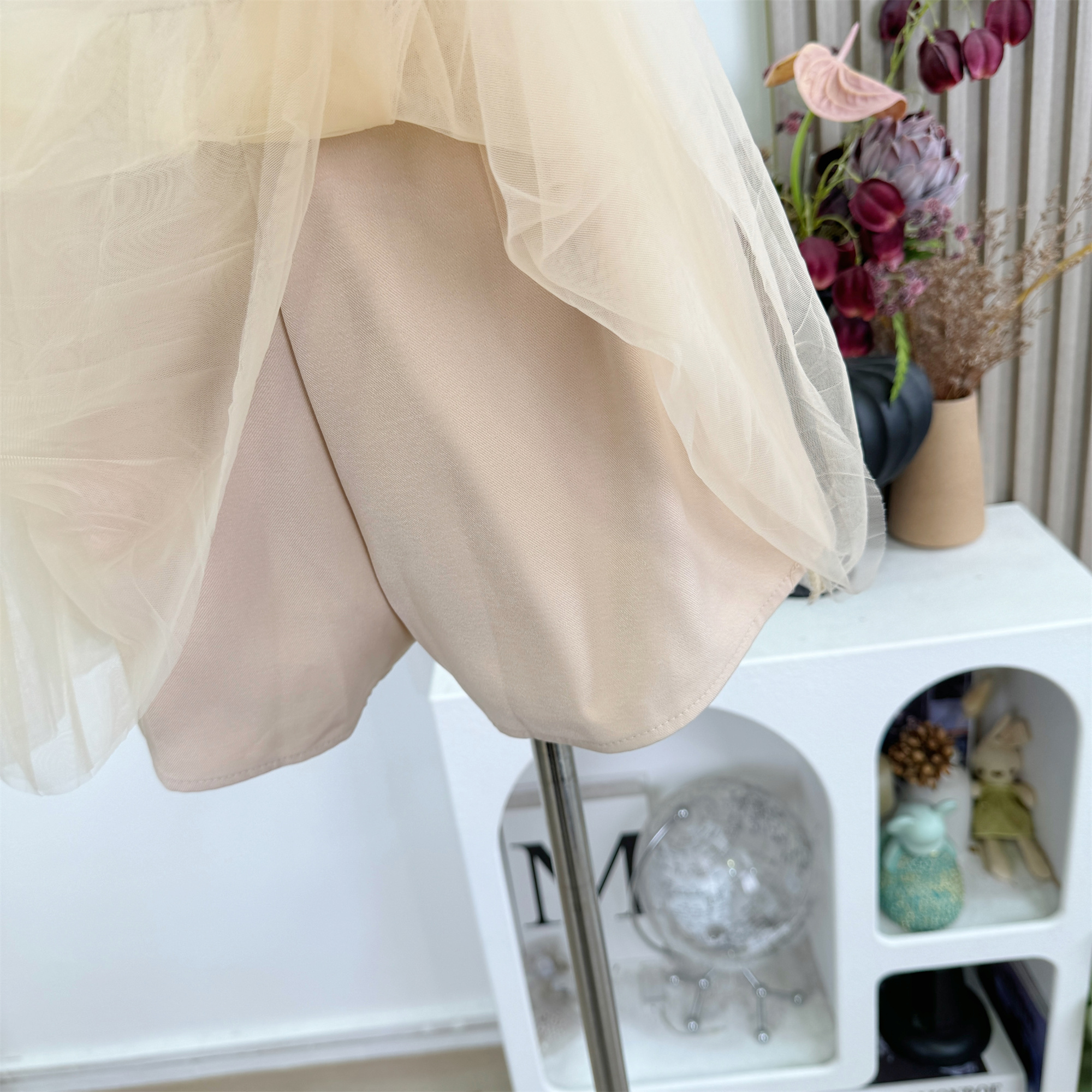 AkiQiu Dream Ballet Mesh A-Line Puffy Skirt Shorts Sweet Pure Desire Atmosphere Versatile Half Skirt