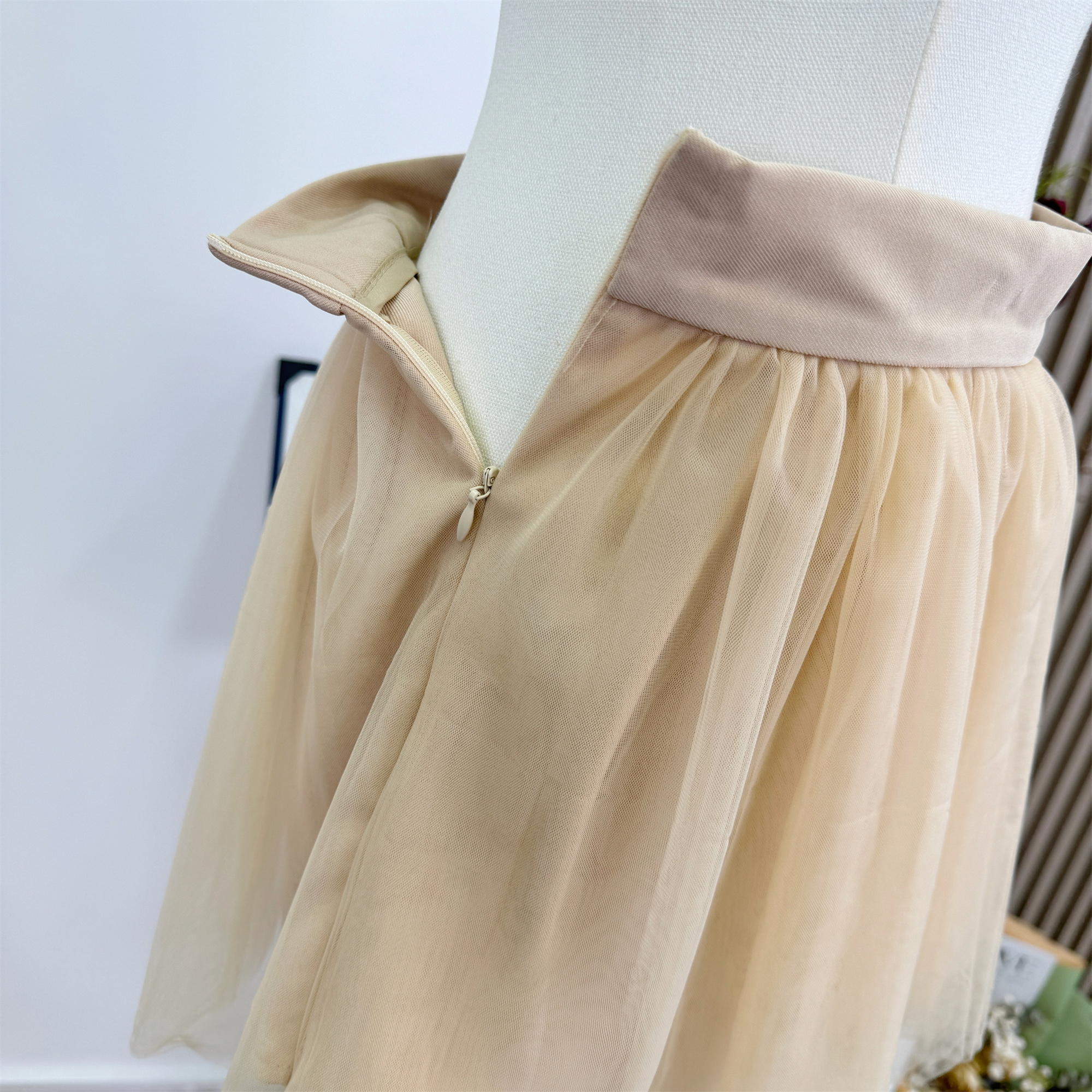AkiQiu Dream Ballet Mesh A-Line Puffy Skirt Shorts Sweet Pure Desire Atmosphere Versatile Half Skirt
