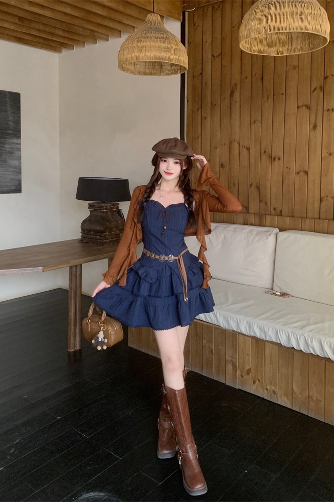plus-size-cami-dress-and-cardigan-three-piece-set-with-belt-for-women_4 Plus Size Cami Dress and Cardigan Three-Piece Set with Belt for Women