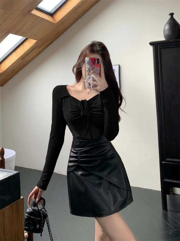 plus-size-womens-black-mesh-patchwork-long-sleeve-two-piece-set-sexy-slim-fit Plus Size Women's Black Mesh Patchwork Long Sleeve Two-Piece Set - Sexy Slim Fit
