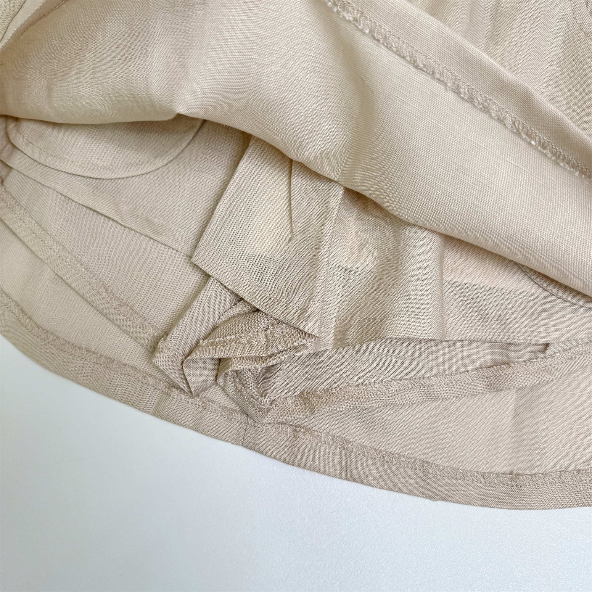 womens-tencel-linen-a-line-skirt-high-waist-short-slimming-summer-2026_3 Women's Tencel Linen A-Line Skirt High Waist Short Slimming Summer 2026